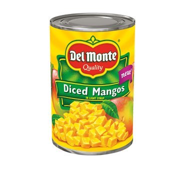 Del Monte, Diced Mangos in Light Syrup, 15oz Can (Pack of 6)