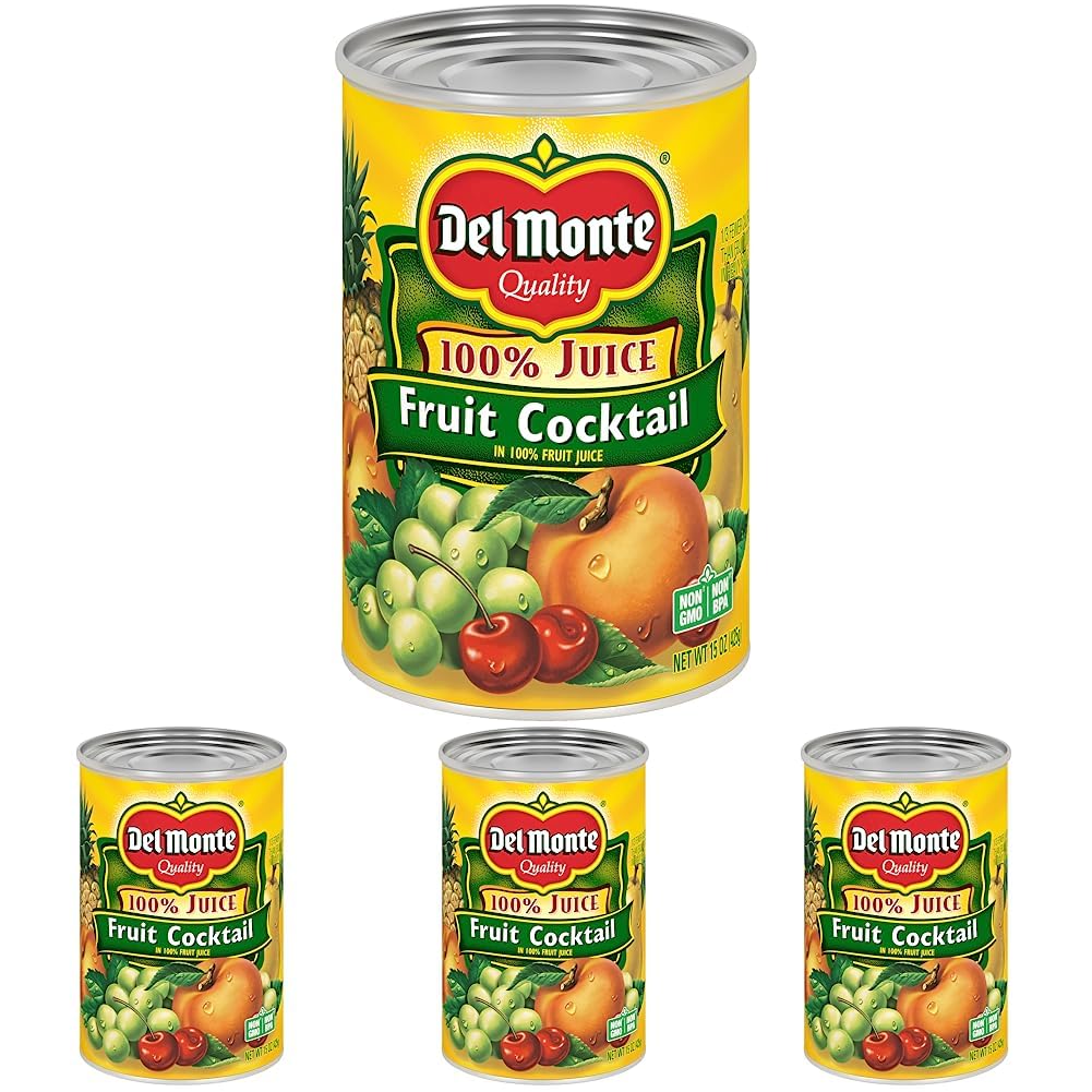 Del Monte Fruit Cocktail In Fruit Juice, 15 Oz (Pack of 4)
