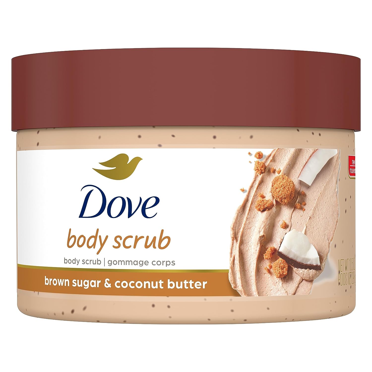 ove Scrub Brown Sugar & Coconut Butter For Silky Smooth Skin Body Scrub Exfoliates & Restores Skin's Natural Nutrients 10.5 oz