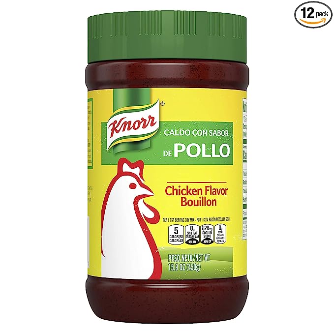 Knorr Granulated Bouillon For Sauces, Soups And Stews Chicken Flavor Naturally Flavored 15.9 oz, Pack of 12