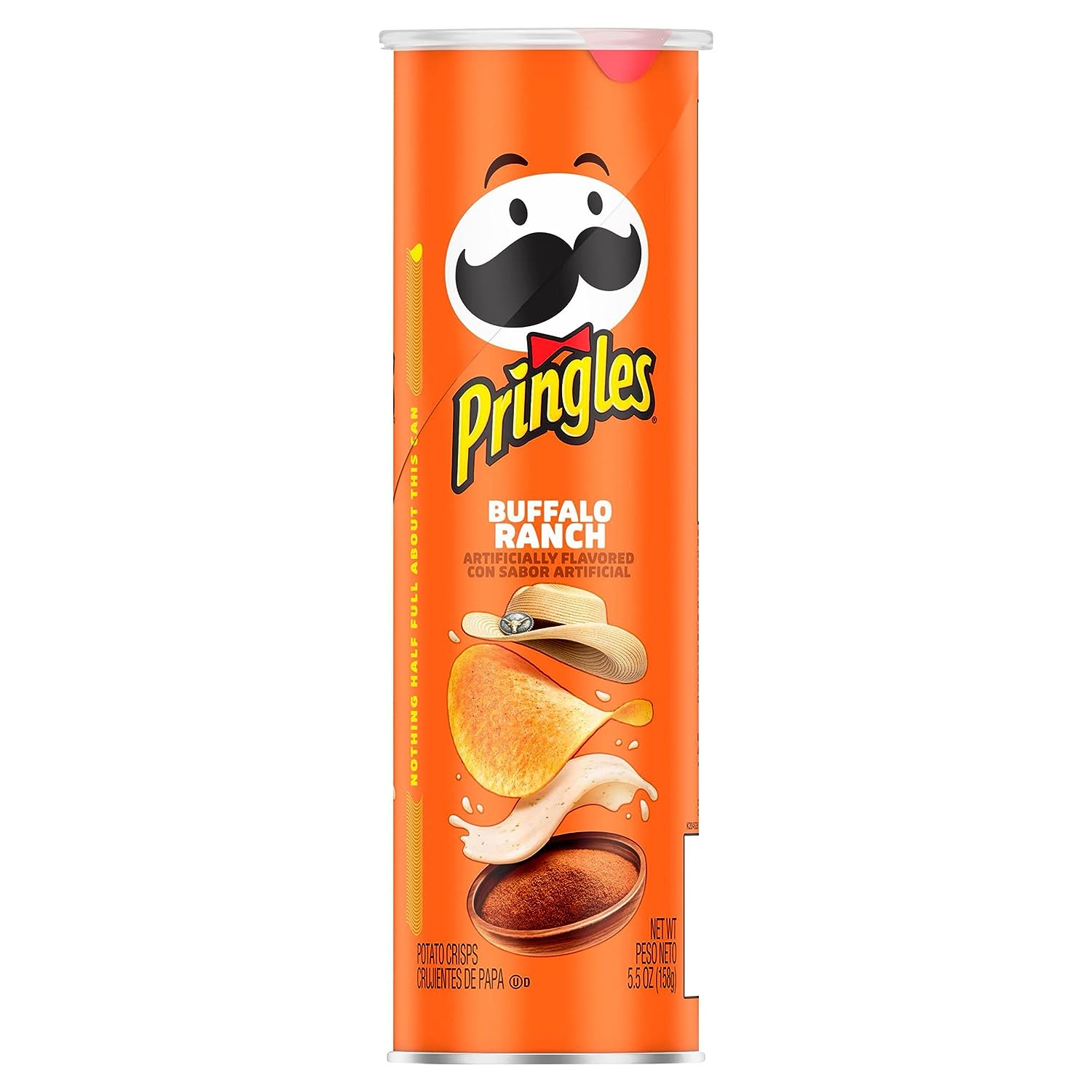 Pringles Potato Crisp: Buffalo Ranch Potato Crisps (Pack of 3) 5.96 oz Cans