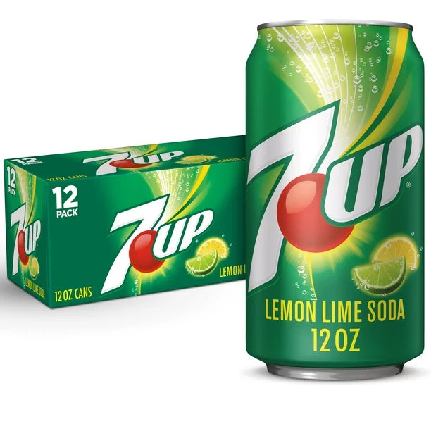 7Up Lemon Lime Soda Pop, 12 fl oz , 12 Pack