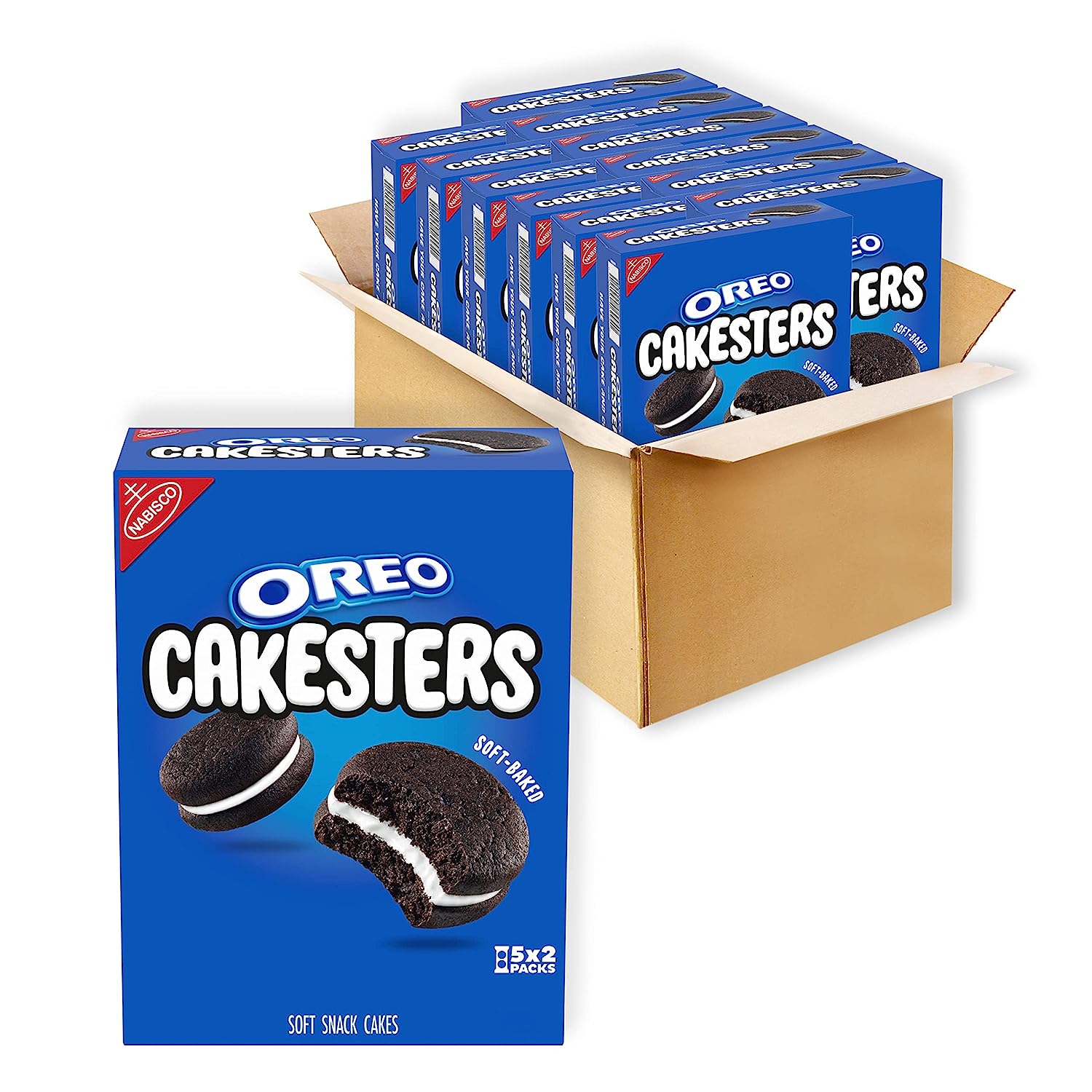 OREO Cakesters Soft Snack Cakes, 5 Count (Pack of 12)