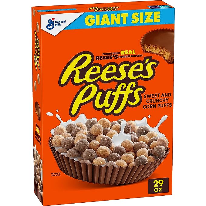 Reese's Puffs Chocolatey Peanut Butter Cereal, Guardians of the Galaxy Vol. 3 Special Edition, Giant Size, 29 OZ