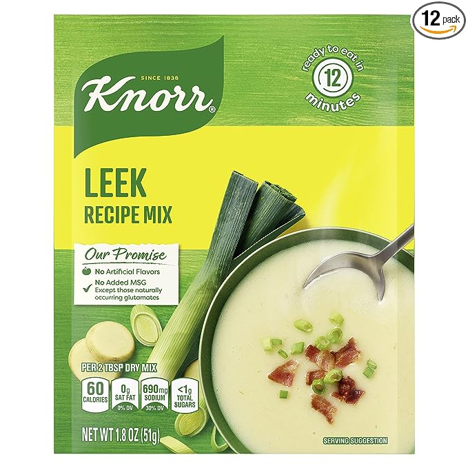 Knorr Soup Mix and Recipe Mix For Soups, Sauces and Simple Meals Leek No Artificial Flavors 1.8 oz, Pack of 12