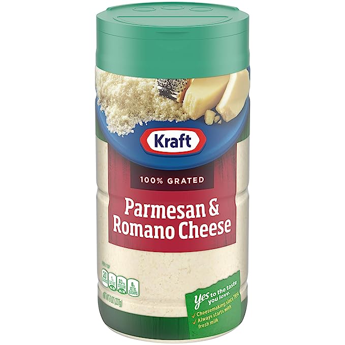 Kraft Parmesan & Romano Grated Cheese (8 oz Shaker)