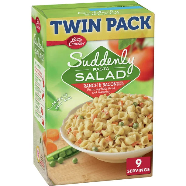 Betty Crocker Suddenly Pasta Salad, Ranch & Bacon, 15 oz., Twin Pack