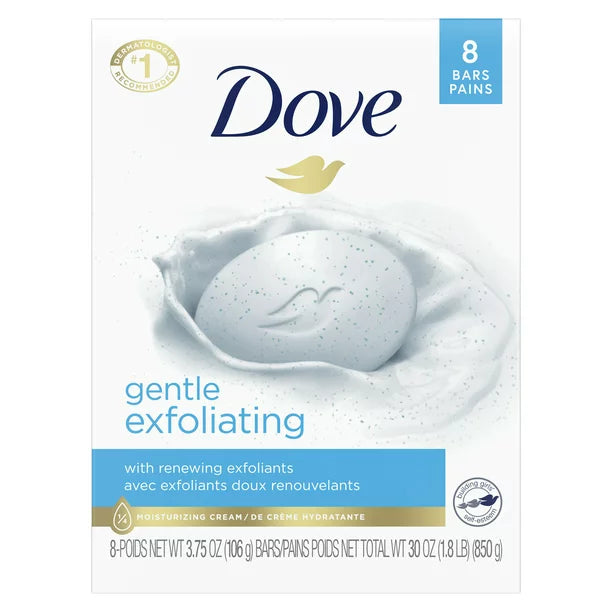 Dove Gentle Exfoliating With Renewing Exfoliants Beauty Bar, 3.75 Oz Count 8