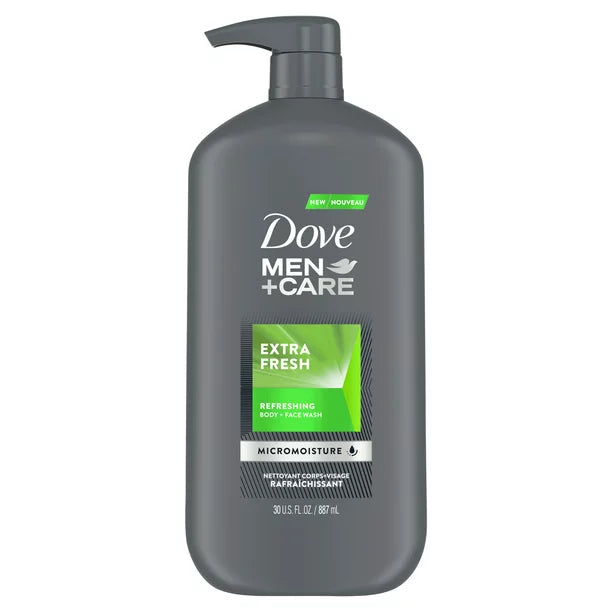 Dove Men+Care Body Wash and Face Wash Extra Fresh 30 oz