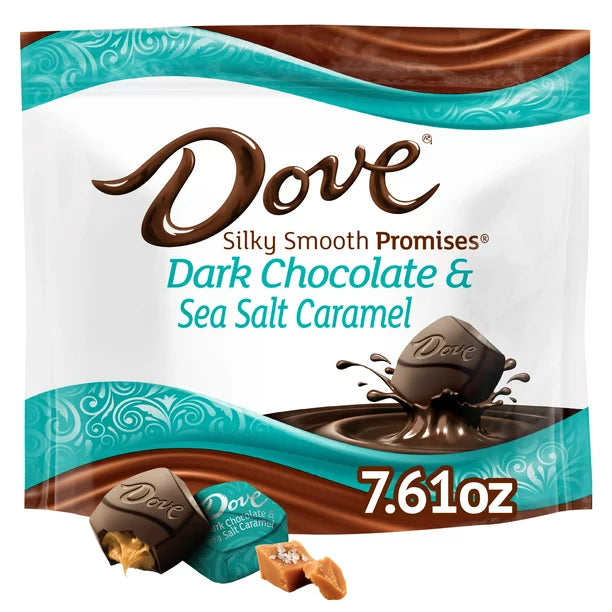 Dove Promises Sea Salt and Caramel Dark Chocolate Candy - 7.61 oz Bag