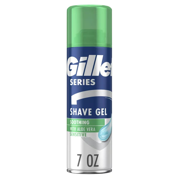 Gillette Series Soothing Shave Gel for Men with Aloe Vera, 7 oz