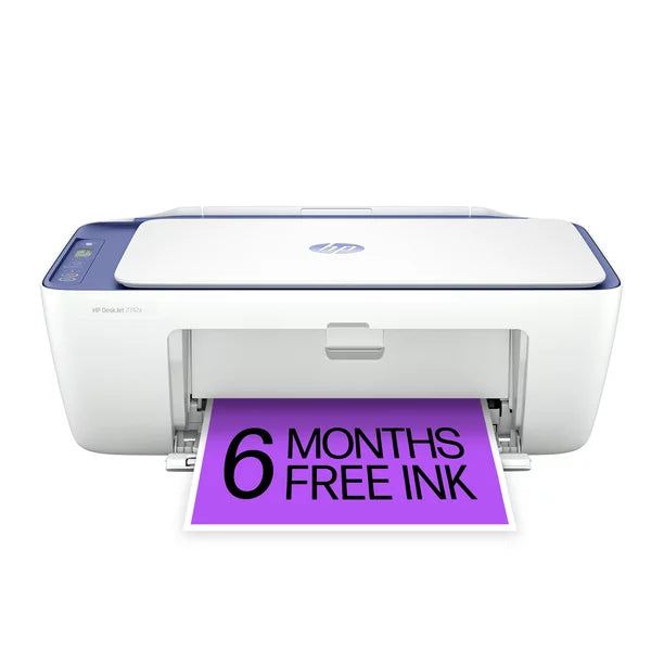 HP DeskJet 2742e Wireless Color All-in-One Inkjet Printer (Milkyway) with 6 months of Instant Ink included with HP+