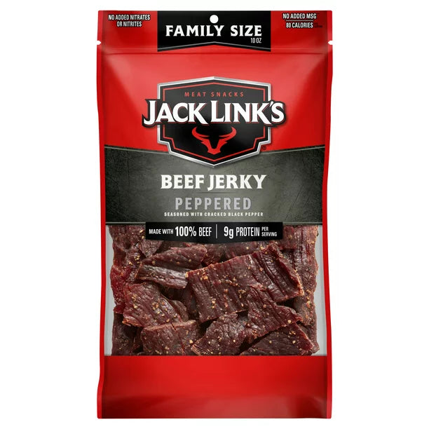 Jack Link's, Beef Jerky, Peppered, 10 oz