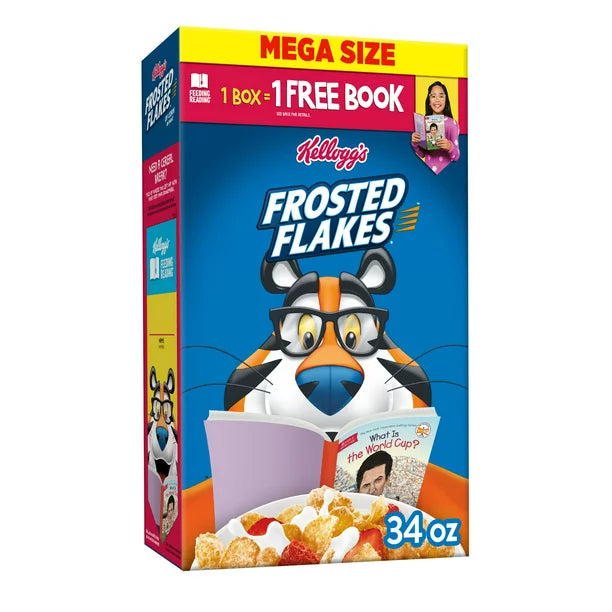 Kellogg's Frosted Flakes Original Breakfast Cereal, 34 oz