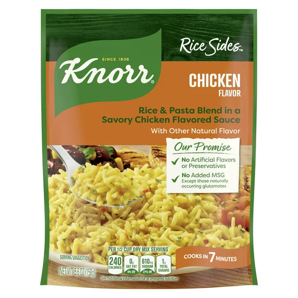 Knorr Rice Chicken Rice and Pasta Blend No Artificial Flavors, 5.6 oz