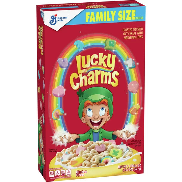 Lucky Charms Cereal with Hidden Dragon Marshmallows, Limited Edition, Family Size, 18.6 oz