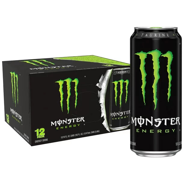 Monster Energy, Original, Energy Drink, 16 fl oz, 12pk