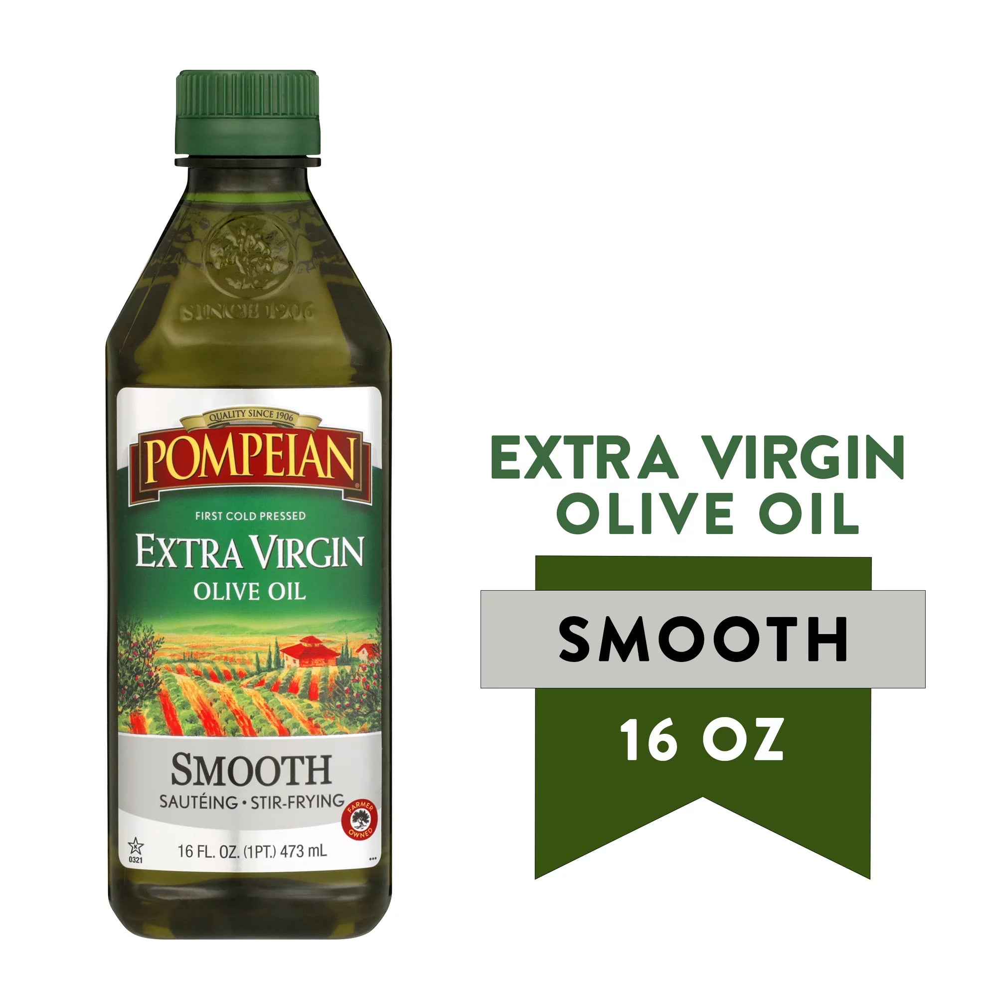 Pompeian Smooth Extra Virgin Olive Oil - 16 fl oz