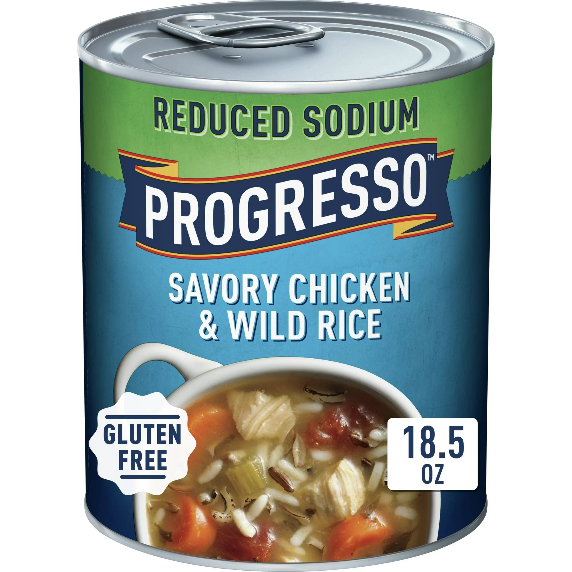 Progresso Reduced Sodium, Savory Chicken & Wild Rice Soup, 19 oz.