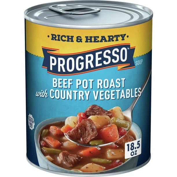 Progresso Rich & Hearty, Beef Pot Roast with Country Vegetables Soup, 18.5 oz.