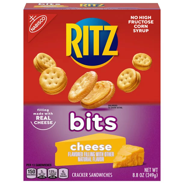 RITZ Bits Cheese Sandwich Crackers, 8.8 oz