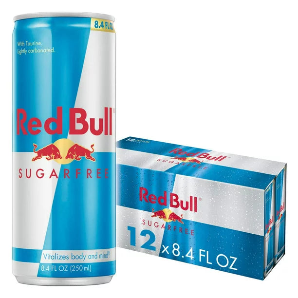 Red Bull Energy Drink, Sugar Free, 8.4 Fl Oz (12 pack)