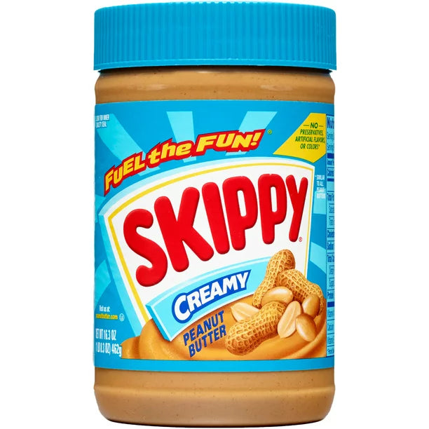 SKIPPY Peanut Butter, Creamy, 7G Protein per Serving, 16.3 oz Jar