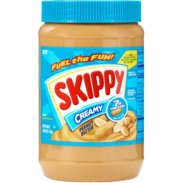 SKIPPY Peanut Butter, Creamy, 7G Protein per Serving, 40 oz Jar