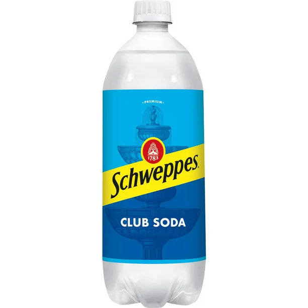 Schweppes Club Soda, 1 L bottle