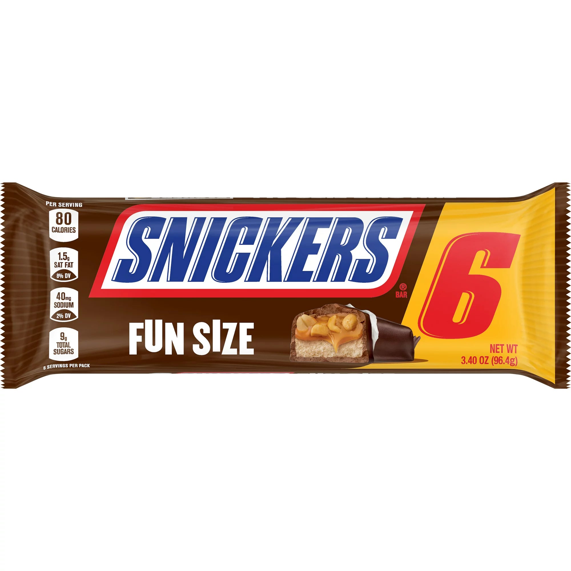 Snickers Fun Size Chocolate Candy Bars - 3.4 oz (18 Pack)