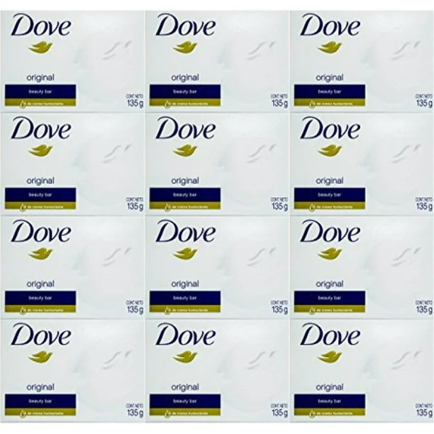 dove white cream bar 4.75 oz / 135 gr (pack of 12)